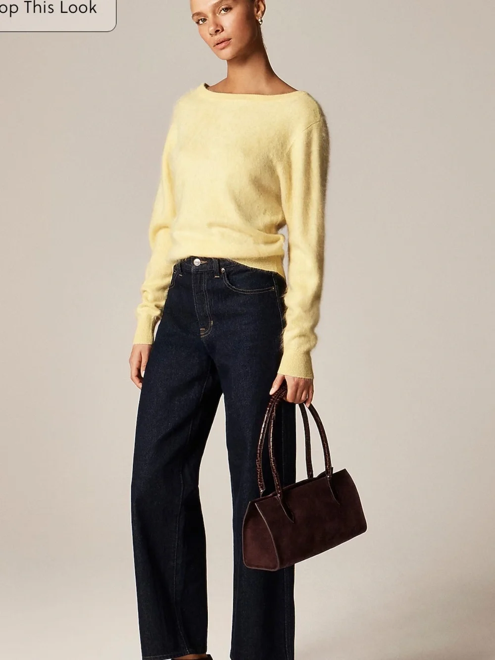 J crew Brushed cashmere relaxed-fit reversible cardigan sunlight